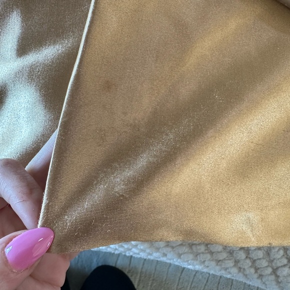 Retrofete Strapless Gold Gown - Picture 8 of 10